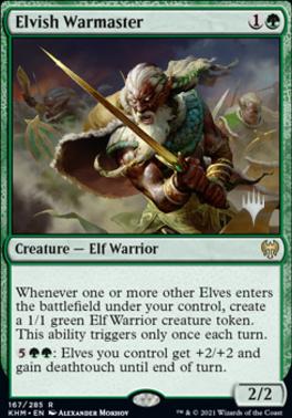 Elvish Warmaster - Foil - Promo Pack