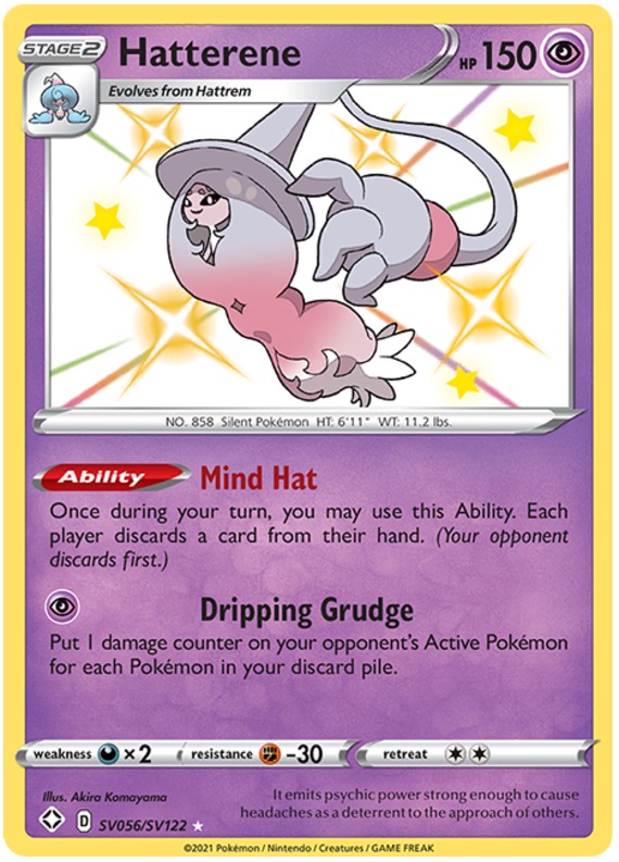 Hatterene - SV056/SV122 - Shiny Holo Rare