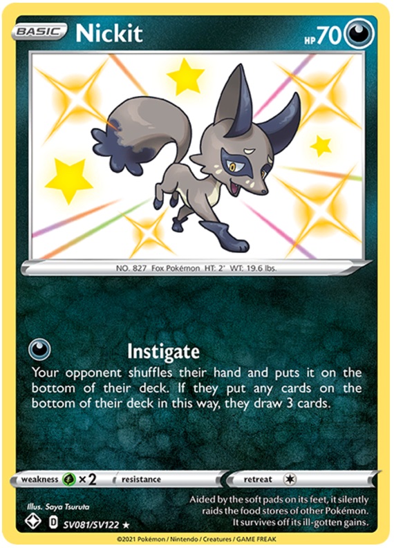 Nickit - SV081/SV122 - Shiny Holo Rare