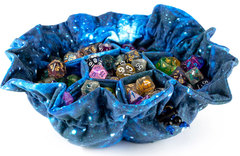 Dice Bag: Galaxy - Velvet Compartment Bag with Pockets