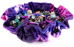 Dice Bag: Nebula - Velvet Compartment Bag with Pockets