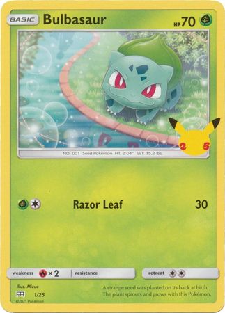 Bulbasaur - 1/25 - McDonalds 25th Anniversary Promo