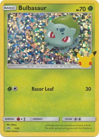 Bulbasaur - 1/25 - Holo - McDonalds 25th Anniversary Promo