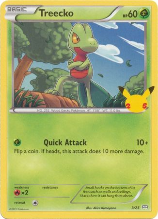 Treecko - 3/25 - McDonalds 25th Anniversary Promo