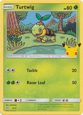 Turtwig - 4/25 - McDonalds 25th Anniversary Promo