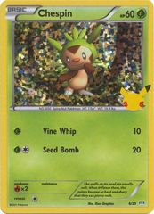 Chespin - 6/25 - Holo - McDonald's 25th Anniversary Promo