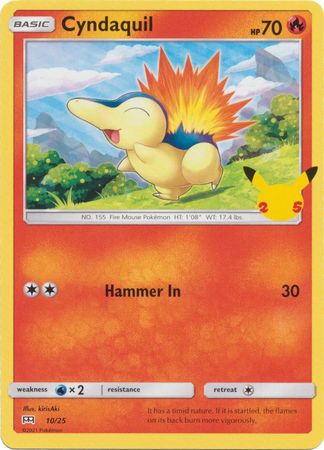 Cyndaquil - 10/25 - McDonalds 25th Anniversary Promo