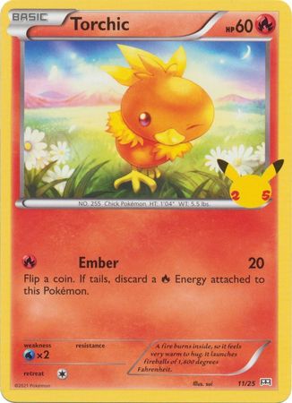 Torchic - 11/25 - McDonalds 25th Anniversary Promo