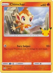 Chimchar - 12/25 - (non-holo) McDonald's 25th Anniversary Promo