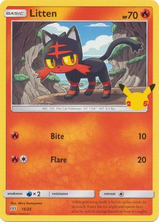 Litten - 15/25 - McDonalds 25th Anniversary Promo