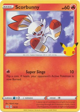 Scorbunny - 16/25 - McDonalds 25th Anniversary Promo
