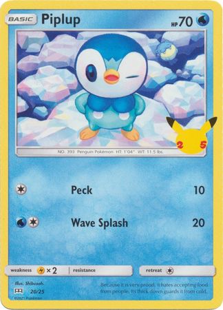 Piplup - 20/25 - McDonalds 25th Anniversary Promo