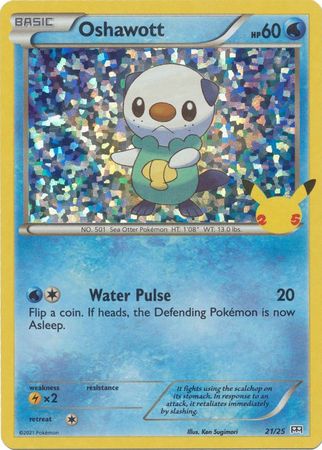 Oshawott - 21/25 - Holo - McDonalds 25th Anniversary Promo