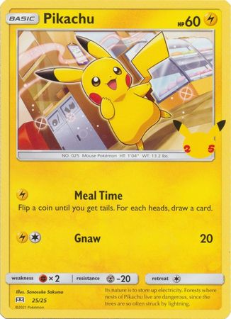 Pikachu - 25/25 - McDonalds 25th Anniversary Promo