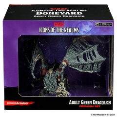 D&D Icons of the Realms: Boneyard Premium Set - Green Dracolich