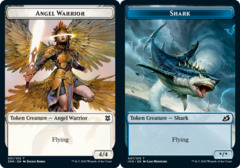 Angel Warrior // Shark Double-sided Token (Challenger 2021)