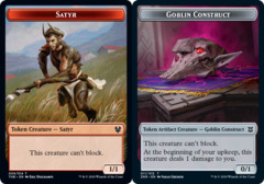 Goblin Construct (001) // Satyr (009) Double-Sided Token