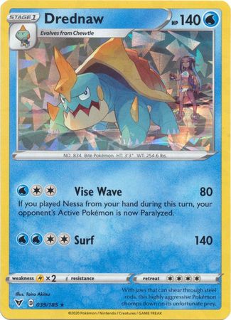 Drednaw - 039/185 - Cracked Ice Holo - Vivid Voltage Theme Deck Exclusive - Pokemon Products Pokemon Singles - Natural 20 Gaming Drednaw - 039/185 - Cracked Ice Holo - Vivid Voltage Theme Deck Exclusive - Pokemon Products Pokemon Singles - Natural 20 Gaming