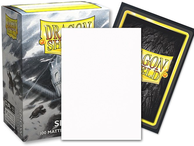 Dragon Shield Sleeves: Snow - Dual Matte