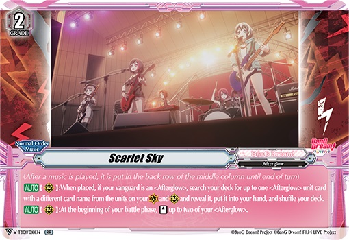 Scarlet Sky - V-TB01/018EN - RR