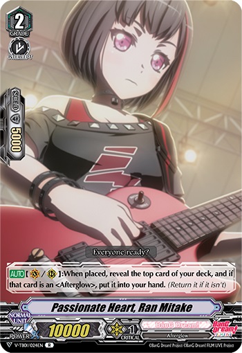 Passionate Heart, Ran Mitake - V-TB01/024EN - R