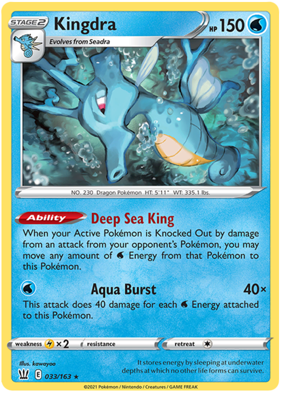 Kingdra - 033/163 - Holo Rare