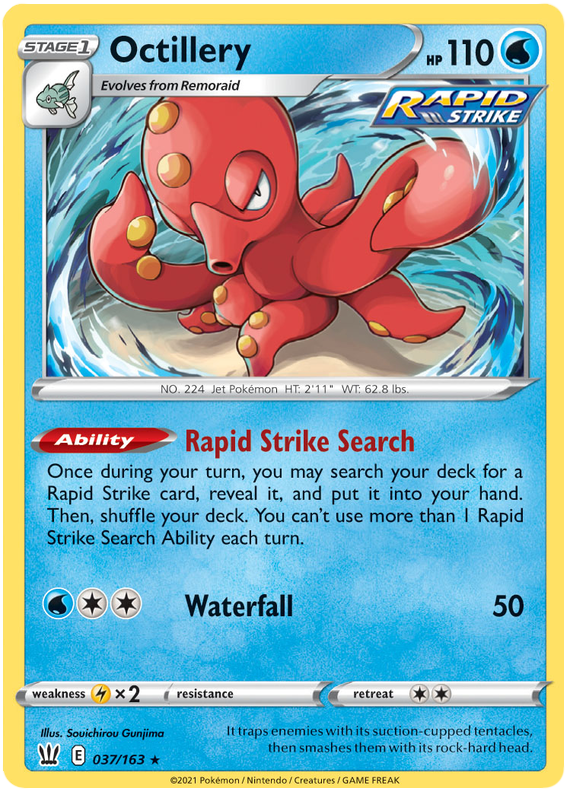 Octillery - 037/163 - Holo Rare