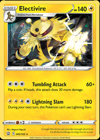 Electivire - 045/163 - Rare