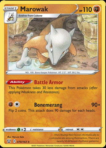 Marowak - 070/163 - Rare