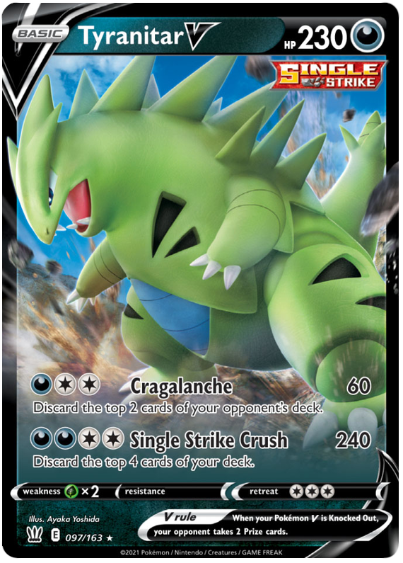 Tyranitar V - 097/163 - Ultra Rare