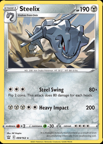 Steelix - 099/163 - Holo Rare