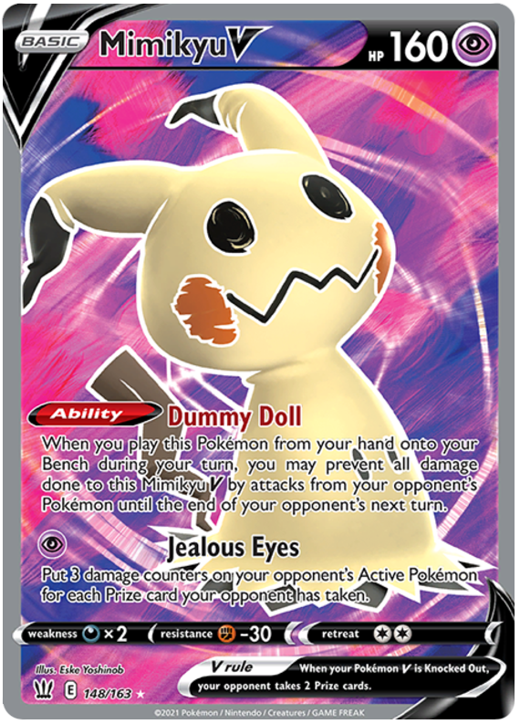 Mimikyu V - 148/163 - Full Art Ultra Rare
