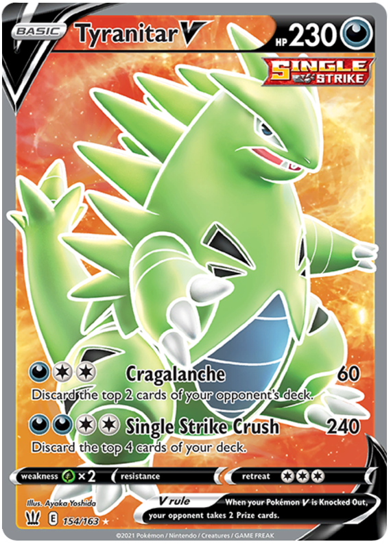 Pokemon - Tyranitar V (Mint) top