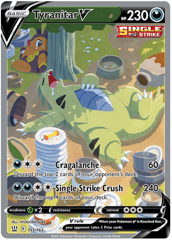 Tyranitar V Alternate Full Art - 155/163