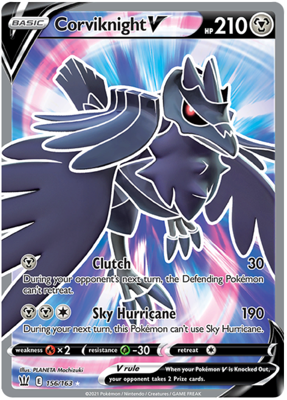 Corviknight V - 156/163 - Full Art Ultra Rare