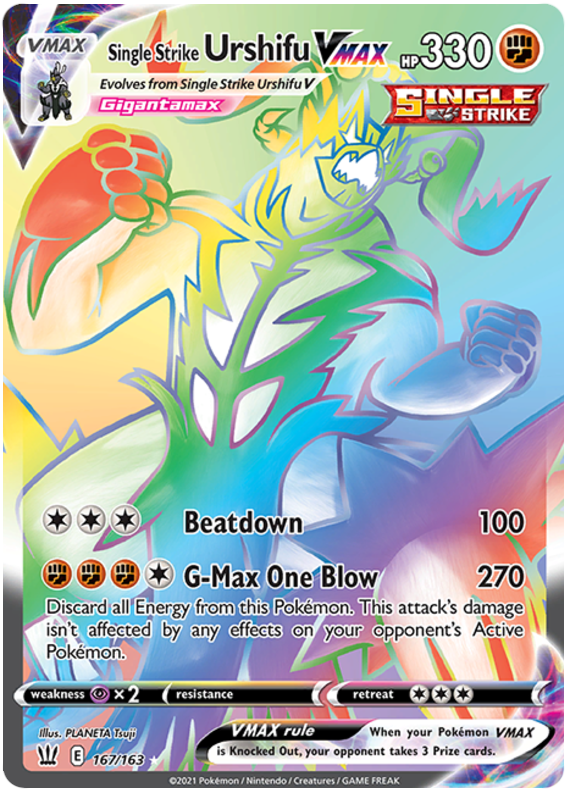Single Strike Urshifu VMAX - 167/163 - Secret Rare