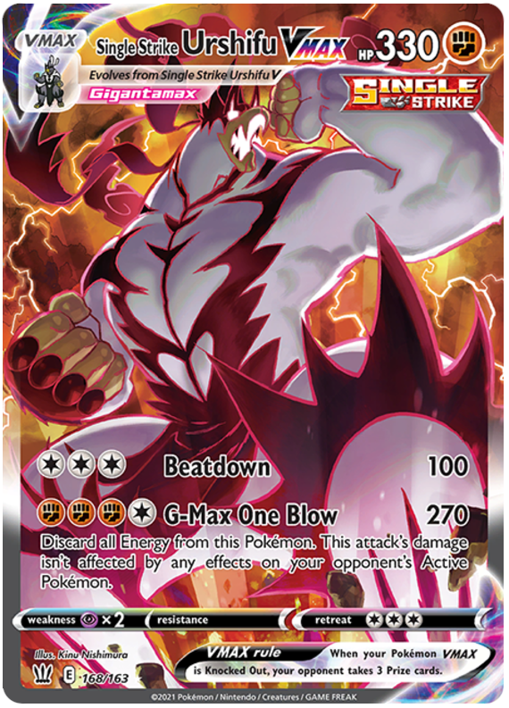 Single Strike Urshifu VMAX - 168/163 - Secret Rare