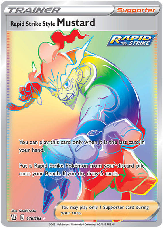 Rapid Strike Style Mustard - 176/163 - Secret Rare