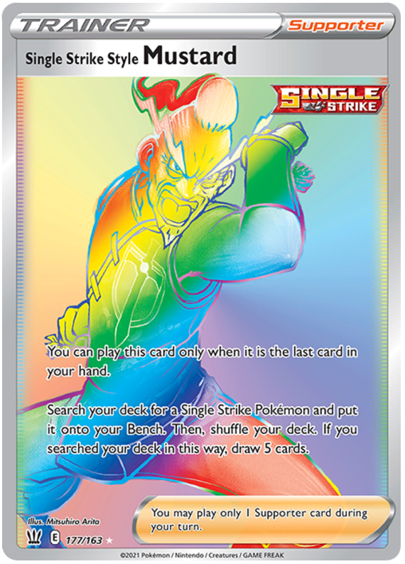 Single Strike Style Mustard - 177/163 - Secret Rare
