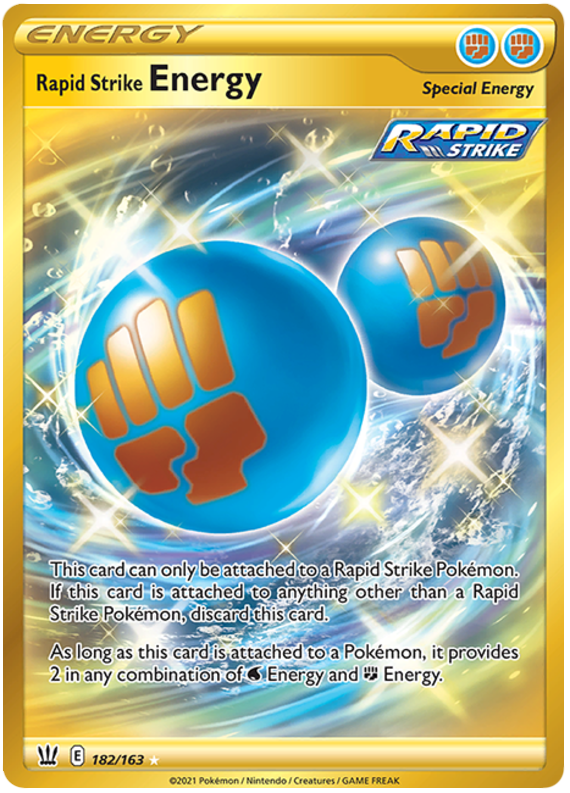 Rapid Strike Energy - 182/163 - Secret Rare