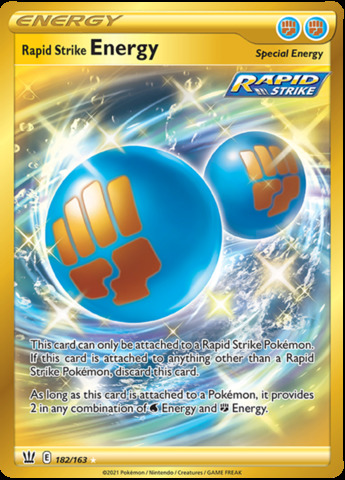 Rapid Strike Energy - 182/163 - Secret Rare