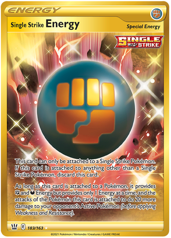 Single Strike Energy - 183/163 - Secret Rare