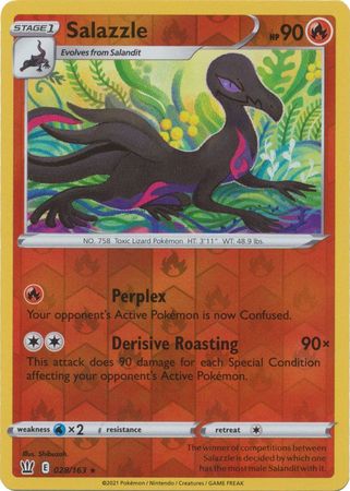 Salazzle - 028/163 - Rare - Reverse Holo