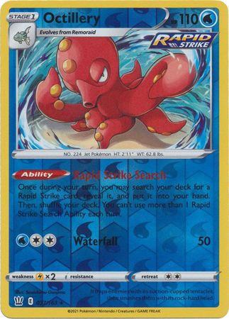 Octillery - 037/163 - Holo Rare - Reverse Holo