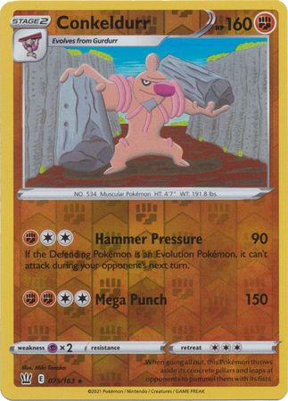 Conkeldurr - 075/163 - Rare - Reverse Holo Conkeldurr - 075/163 - Rare - Reverse Holo