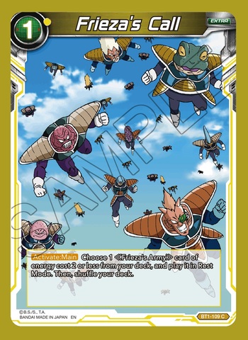 Friezas Call (Reprint) - BT1-109 - C