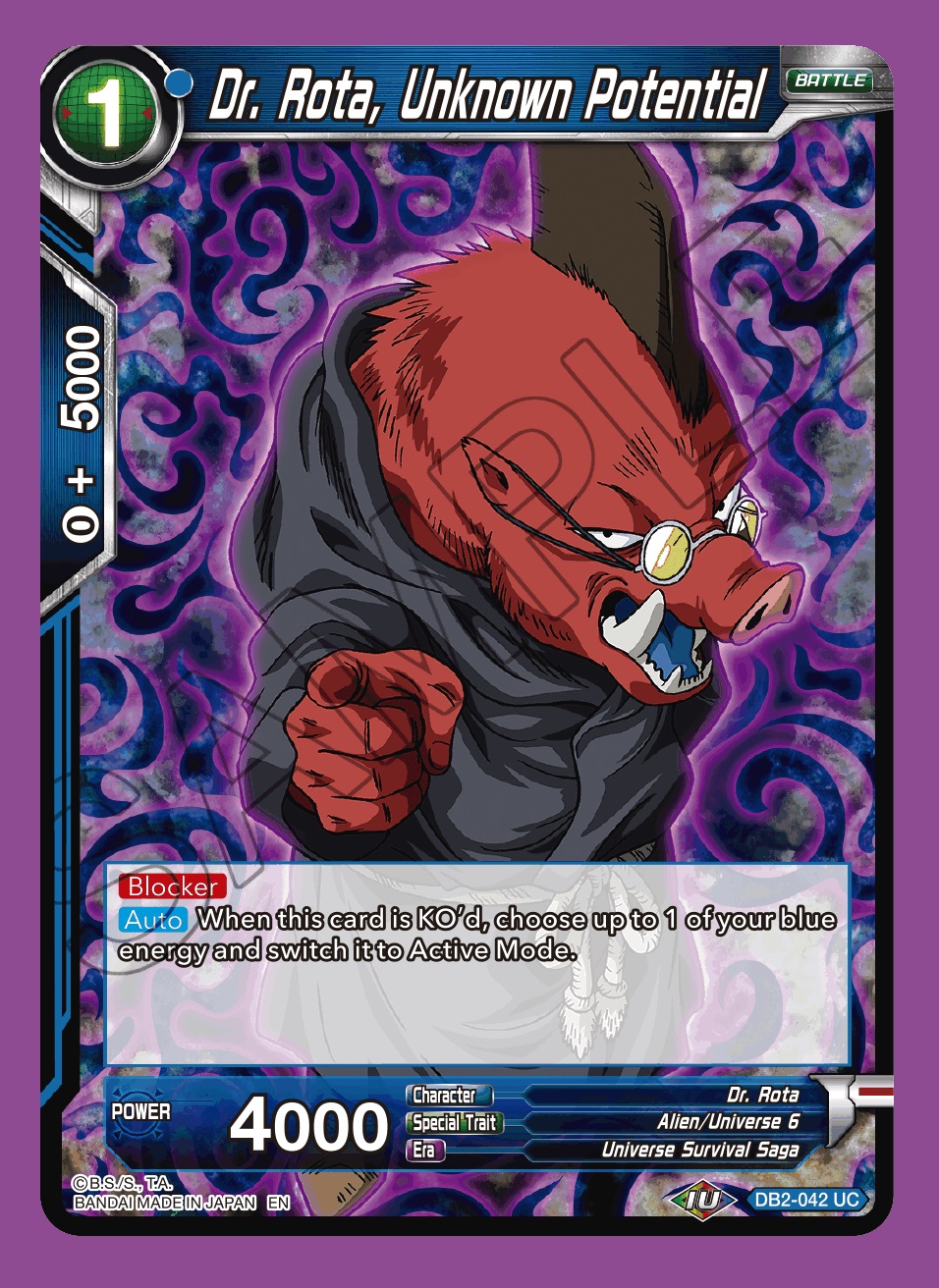 Dr. Rota, Unknown Potential (Reprint) - DB2-042 - UC