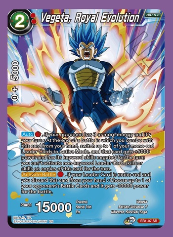 Vegeta, Royal Evolution - EB1-07 - SR