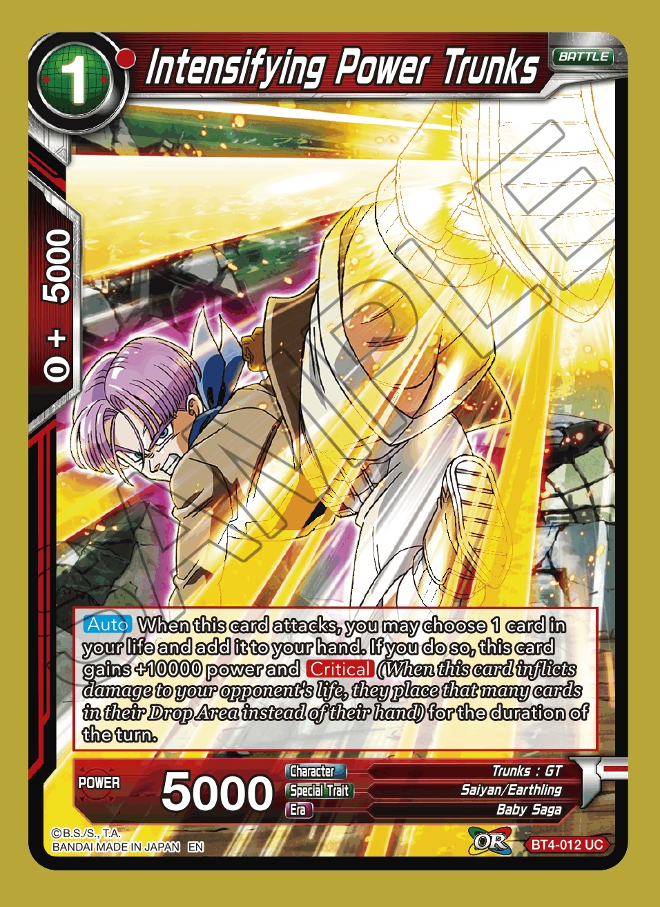 Intensifying Power Trunks (Reprint) - BT4-012 - UC - Foil