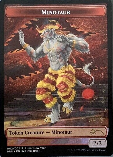 Minotaur Token (002) (Lunar New Year) - Foil